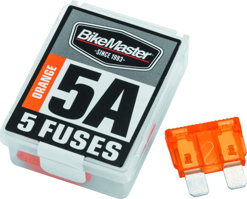 BikeMaster 5Piece 5A Replacement Fuse - Click Image to Close