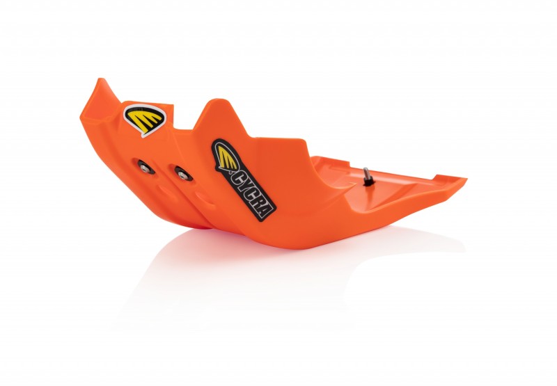 Cycra Full Armor Skid Plate - Orange - Click Image to Close