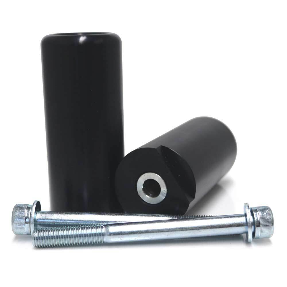 Black No Cut Frame Sliders - For 14-16 Kawasaki Z1000 - Click Image to Close