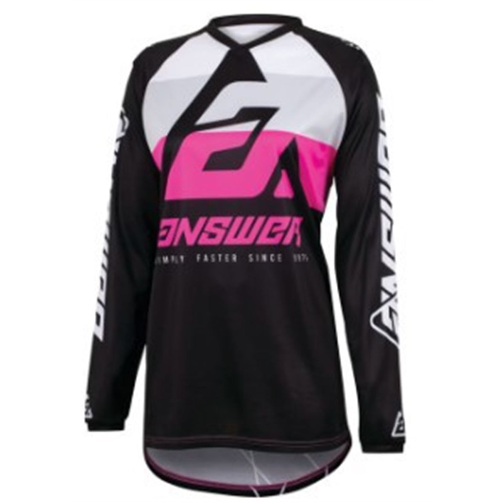 23 Syncron CC Jersey Black/White/Rhodamine Youth - XS - Click Image to Close