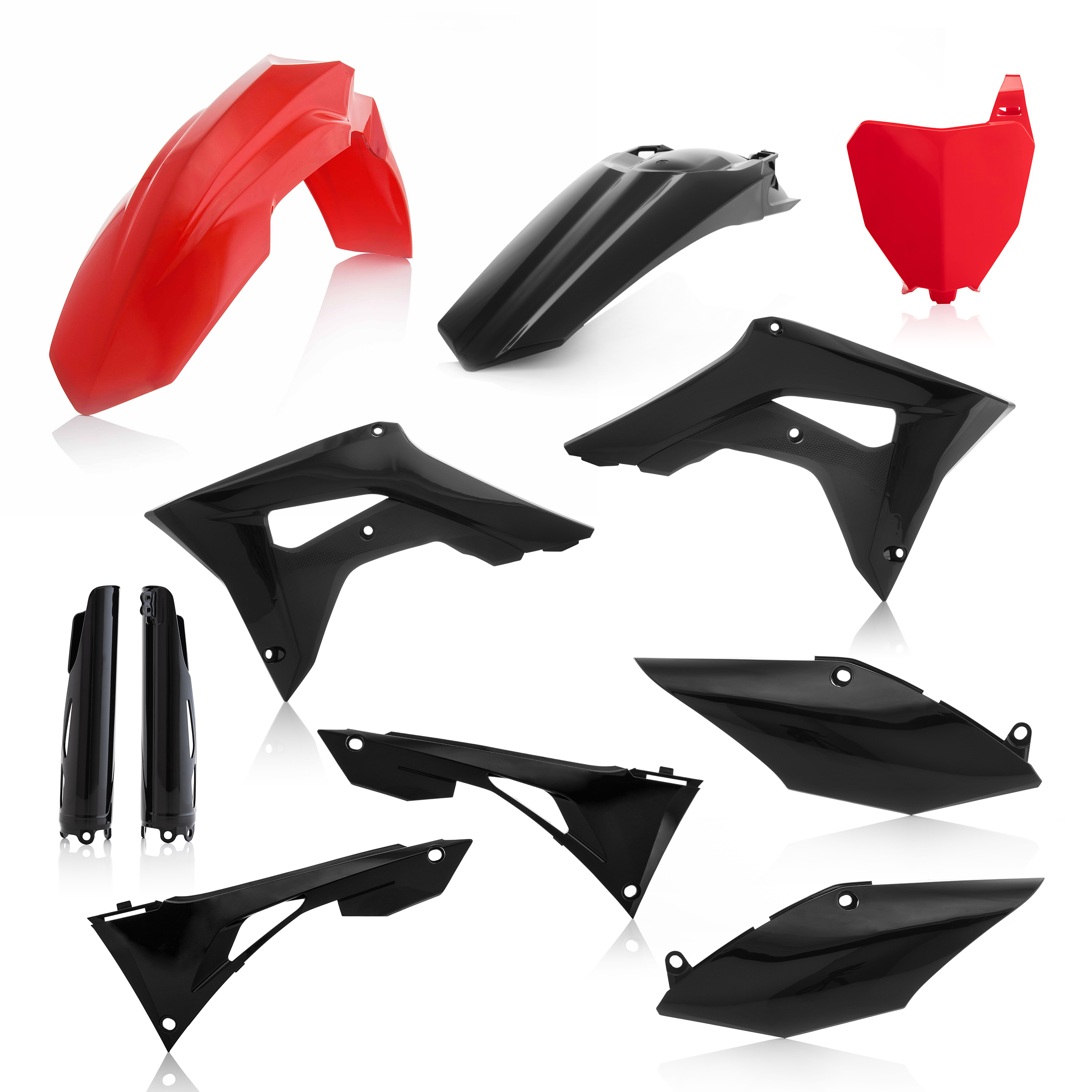 Full Plastic Kit - Red - For 19-20 Honda CRF250R/450R - Click Image to Close