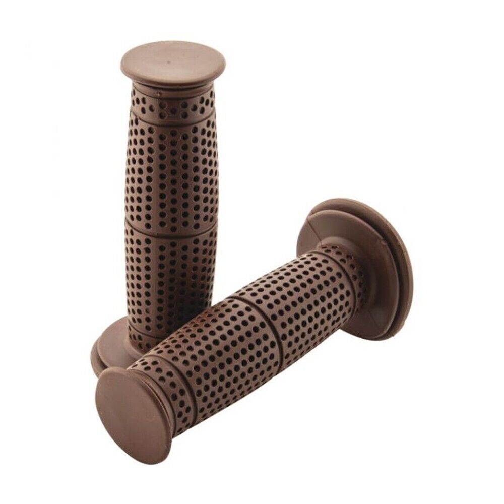 BikeMaster Punch Grips - Brown - Click Image to Close