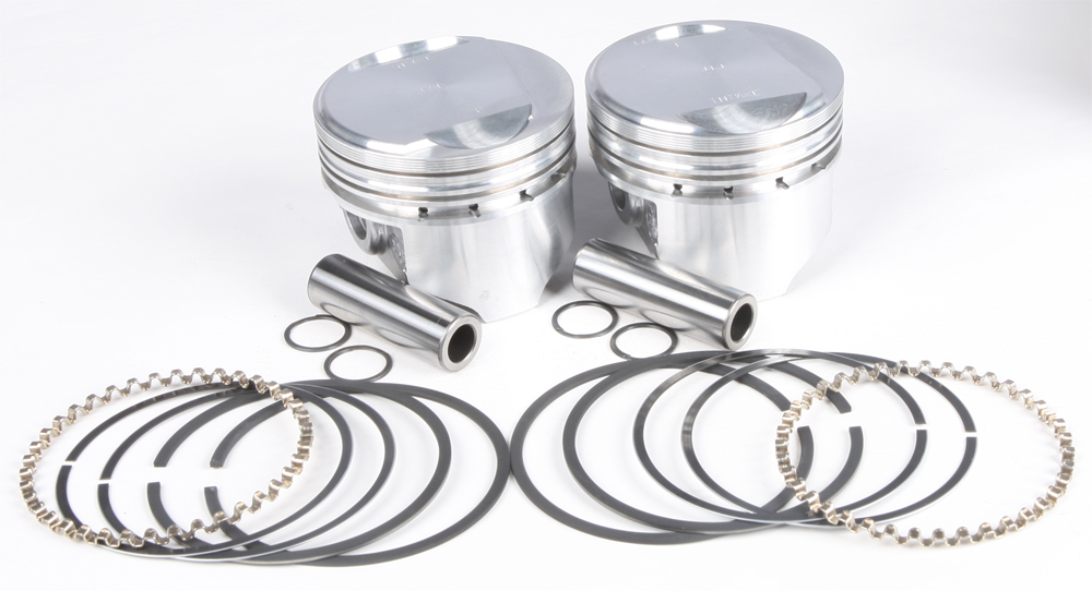 Cast Piston Kit EVO 80CI 9.6:1 +.010 - Click Image to Close