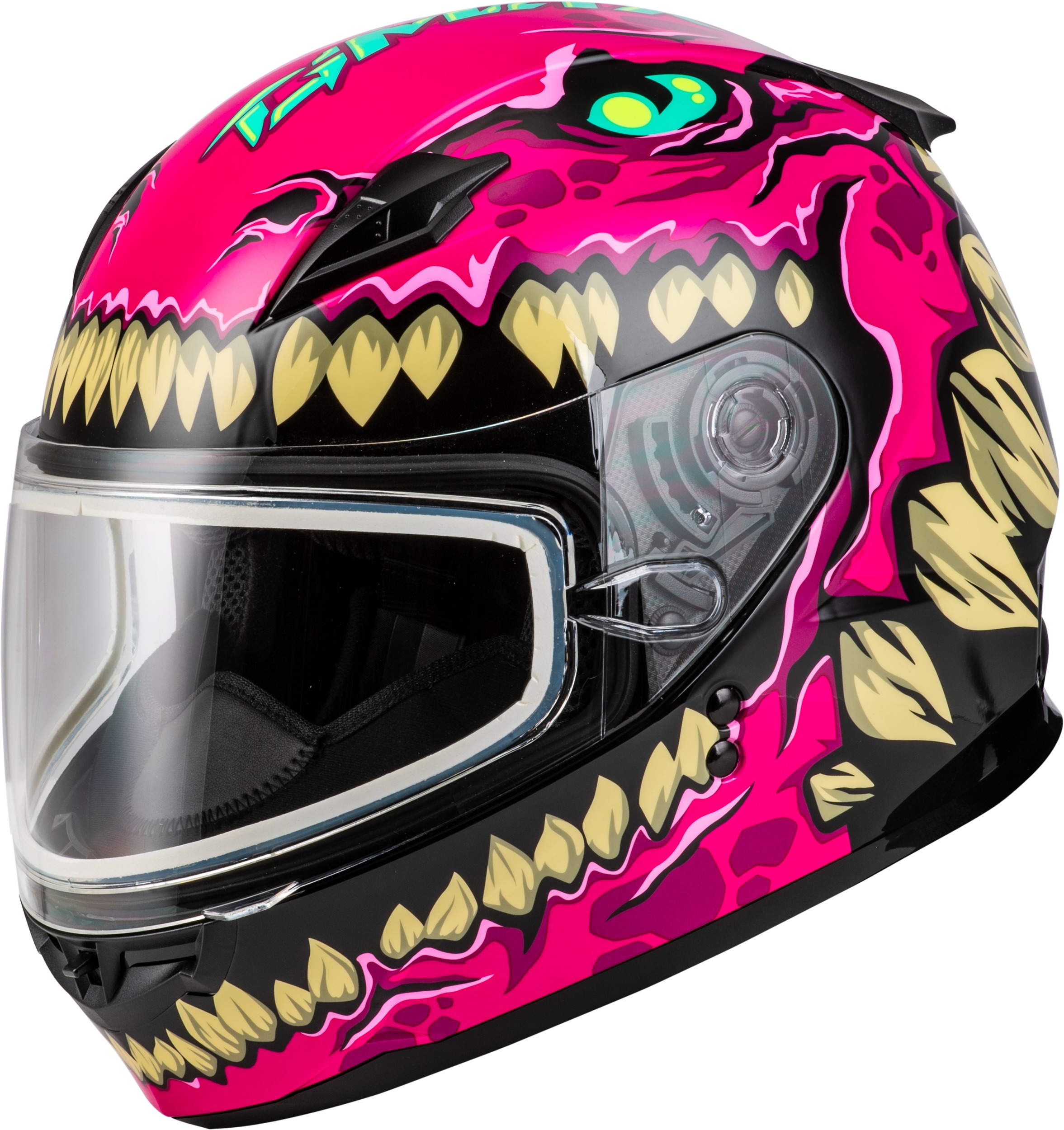 Youth GM-49Y Drax Snow Helmet Pink YS - For Youth Small, Pink Snow Helmet - Click Image to Close