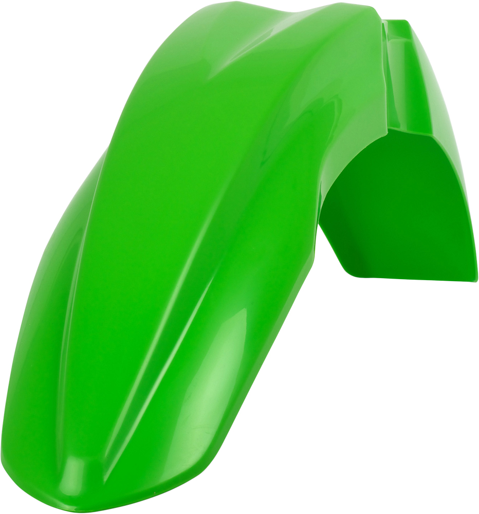 Front Fender - Green - For 13-16 Kawasaki KX250F 13-15 KX450F - Click Image to Close