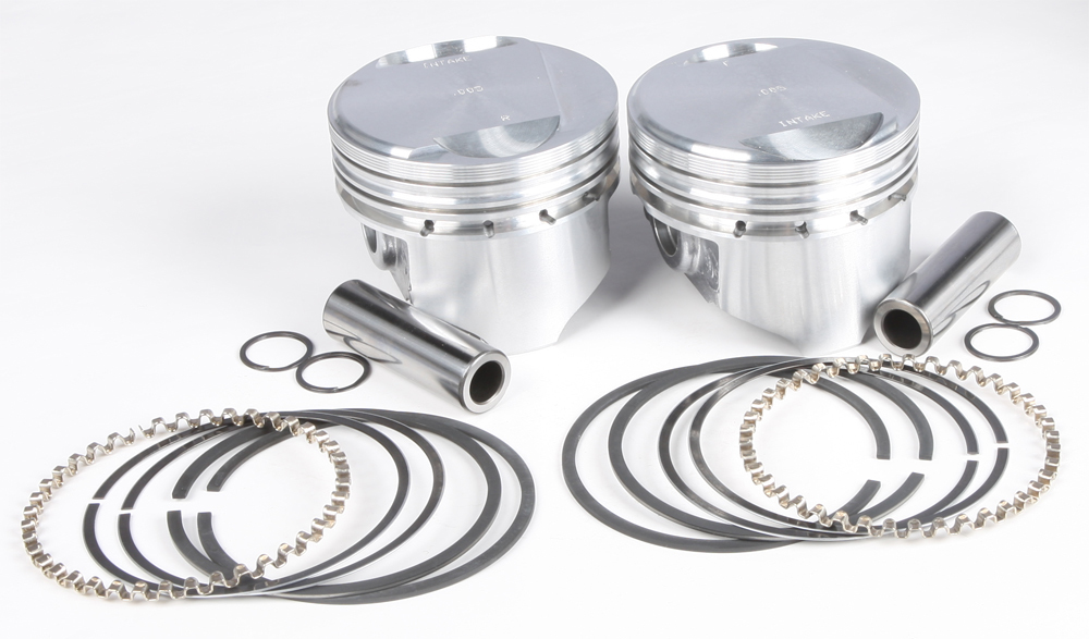 Cast Piston Kit EVO 80CI 9.6:1 +.005 - Click Image to Close