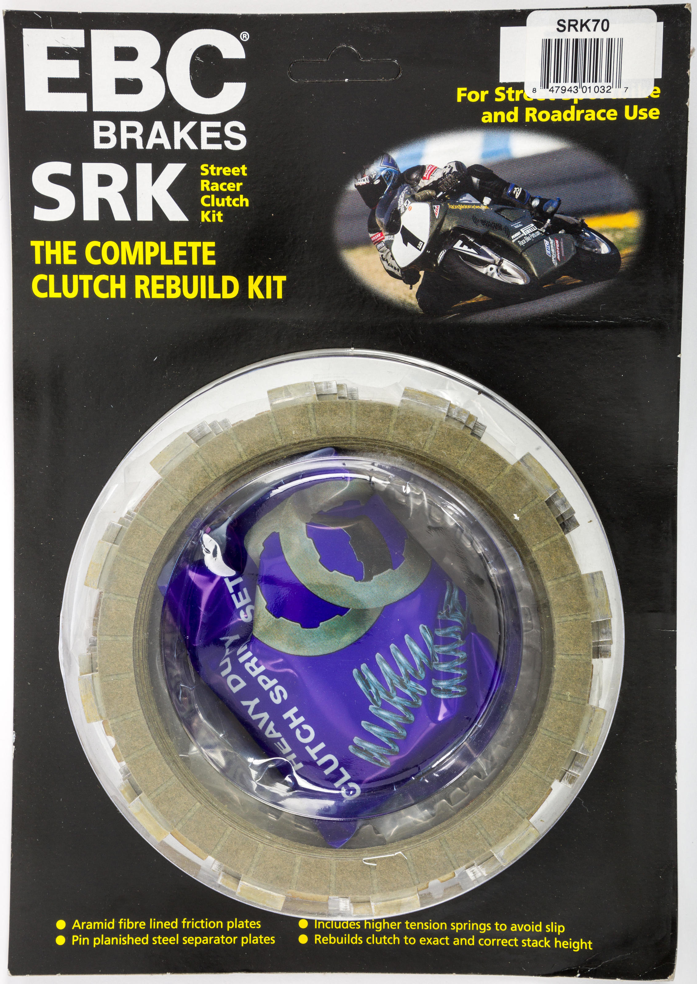 SRK Complete Clutch Kit - Aramid Fiber Friction Plates, Steels, & Springs - For 91-01 Honda ST1100 - Click Image to Close