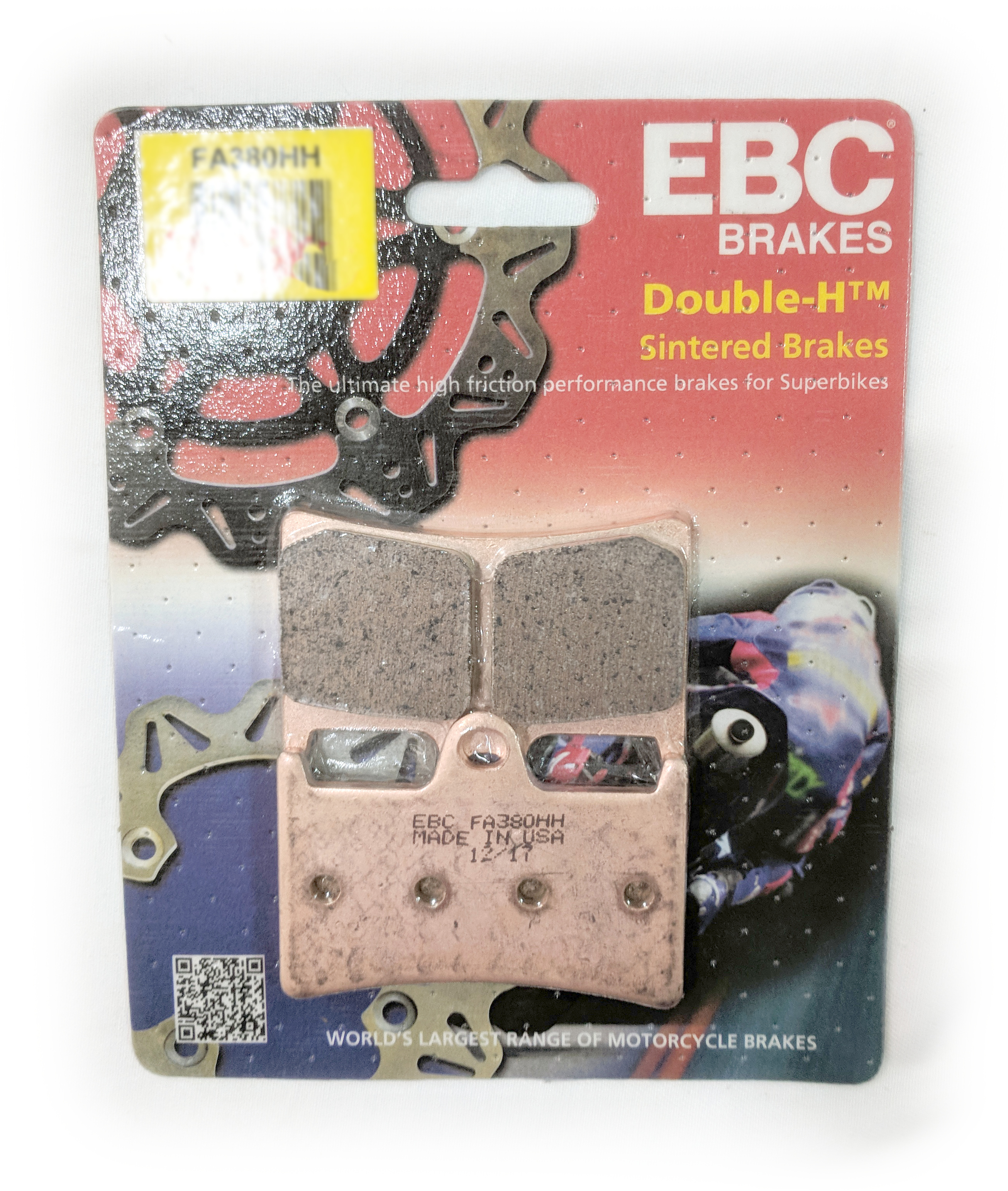 Sintered Double-H Brake Pads - Replaces Yamaha 5VY-W0045-00 & 5VN-W0045-00 - Click Image to Close