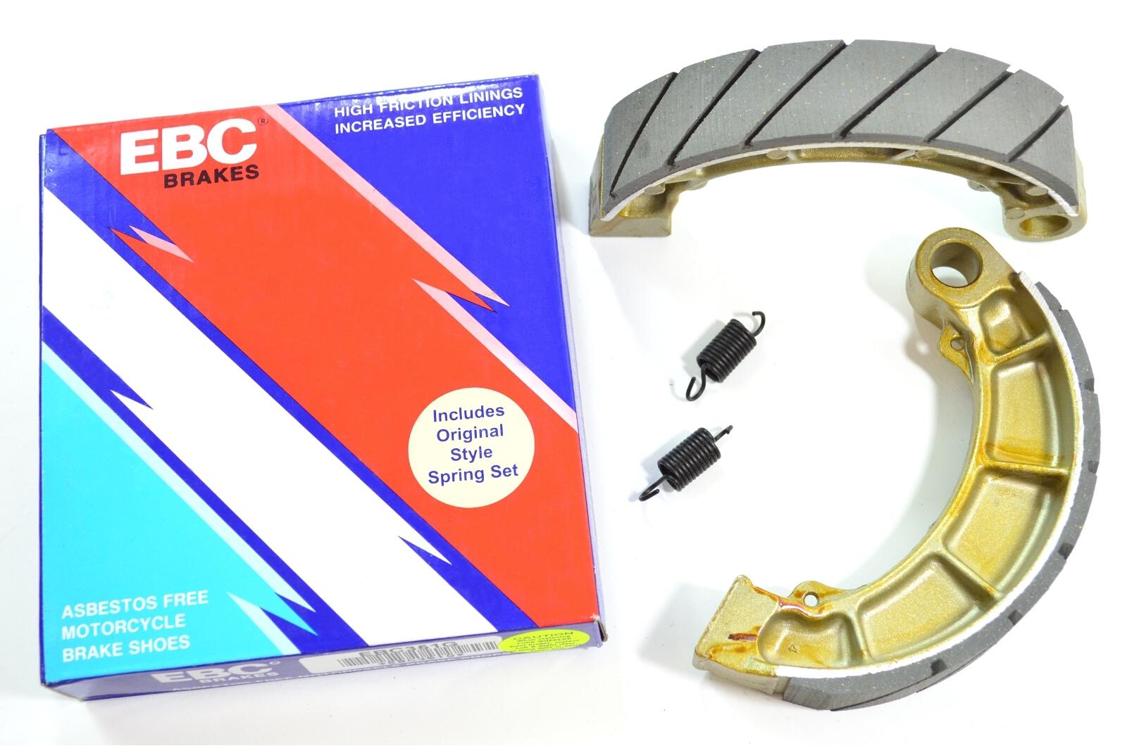 Grooved Organic Brake Shoes - Honda TRX 350-500 - Click Image to Close