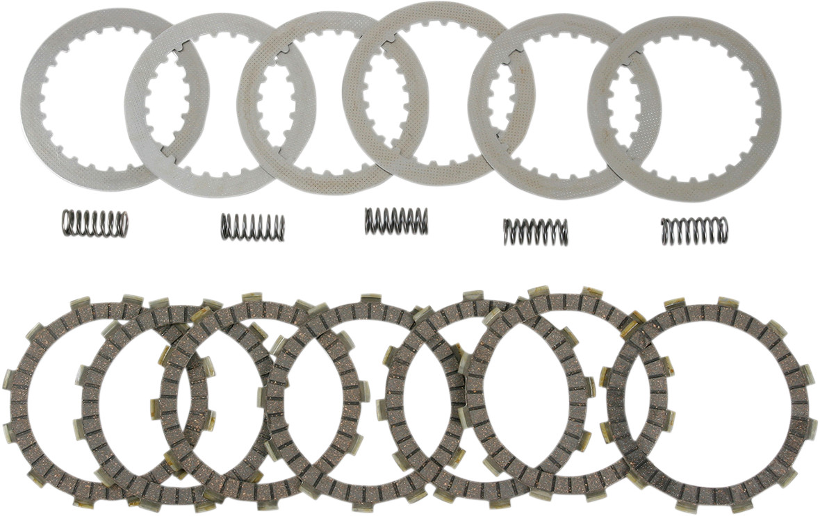 DRC Complete Clutch Kit - Cork CK Plates, Steels, & Springs - For 86-99 Honda CR125R - Click Image to Close