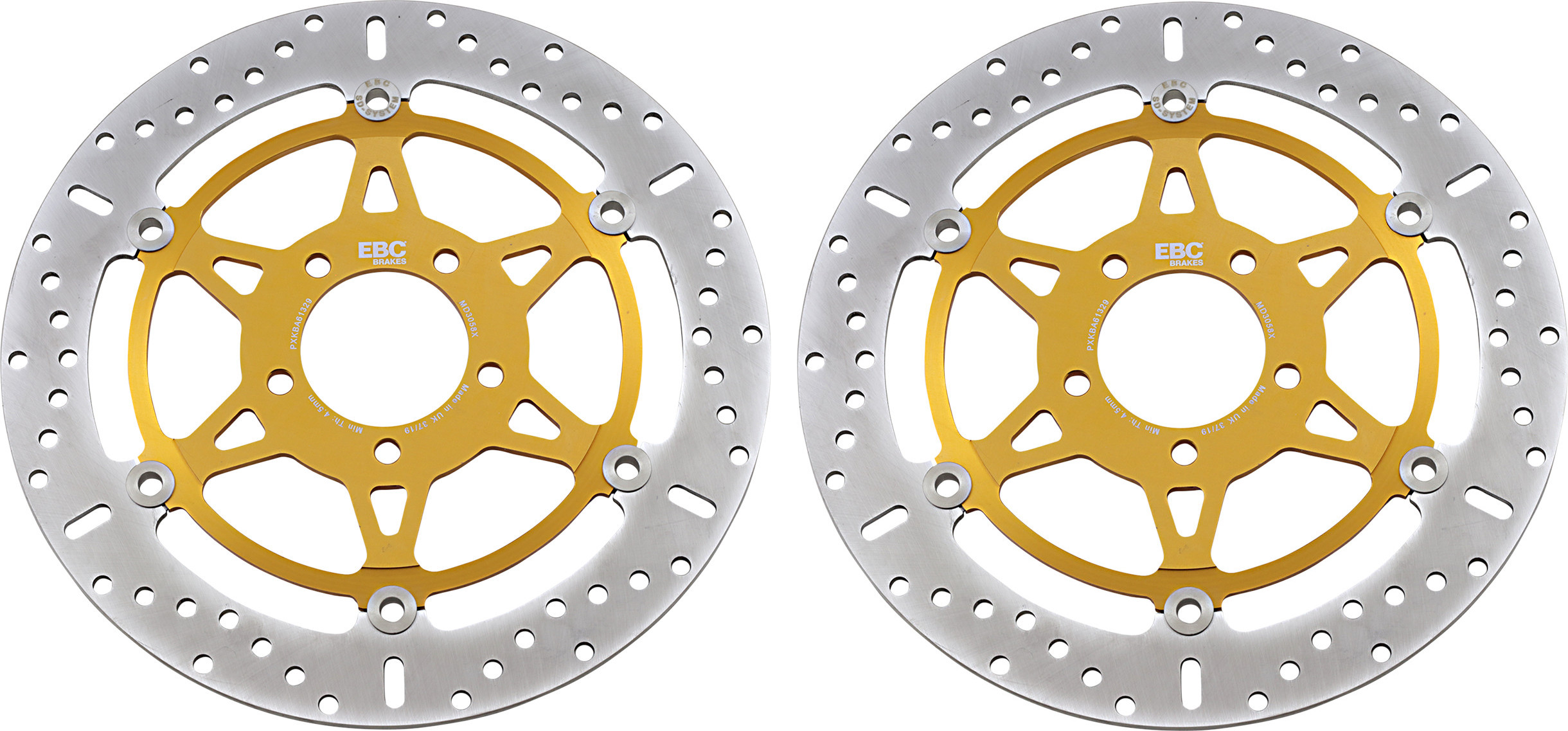 Floating Brake Rotor Front Set - Click Image to Close