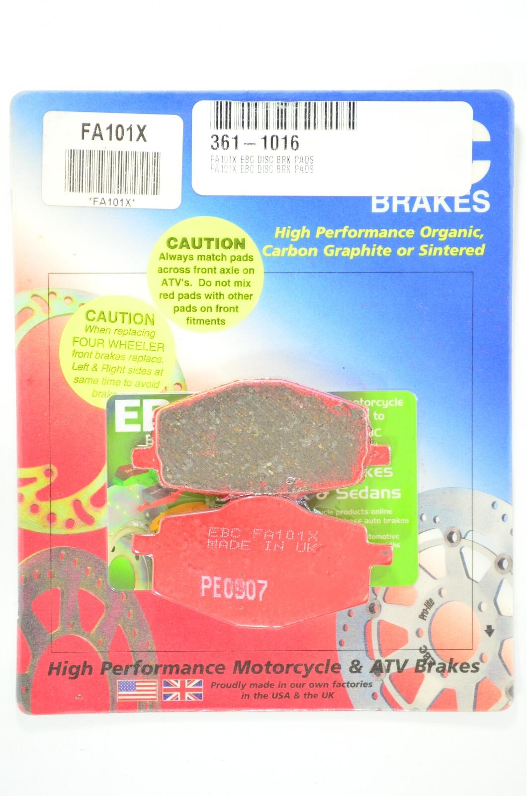 Standard Organic Brake Pads - Click Image to Close