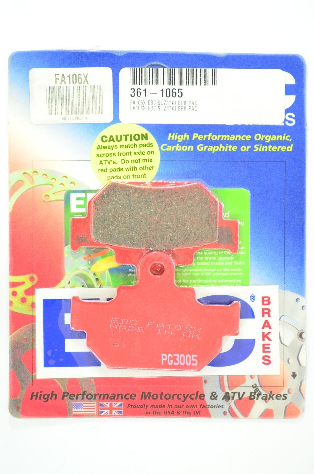 Standard Organic Brake Pads - Click Image to Close