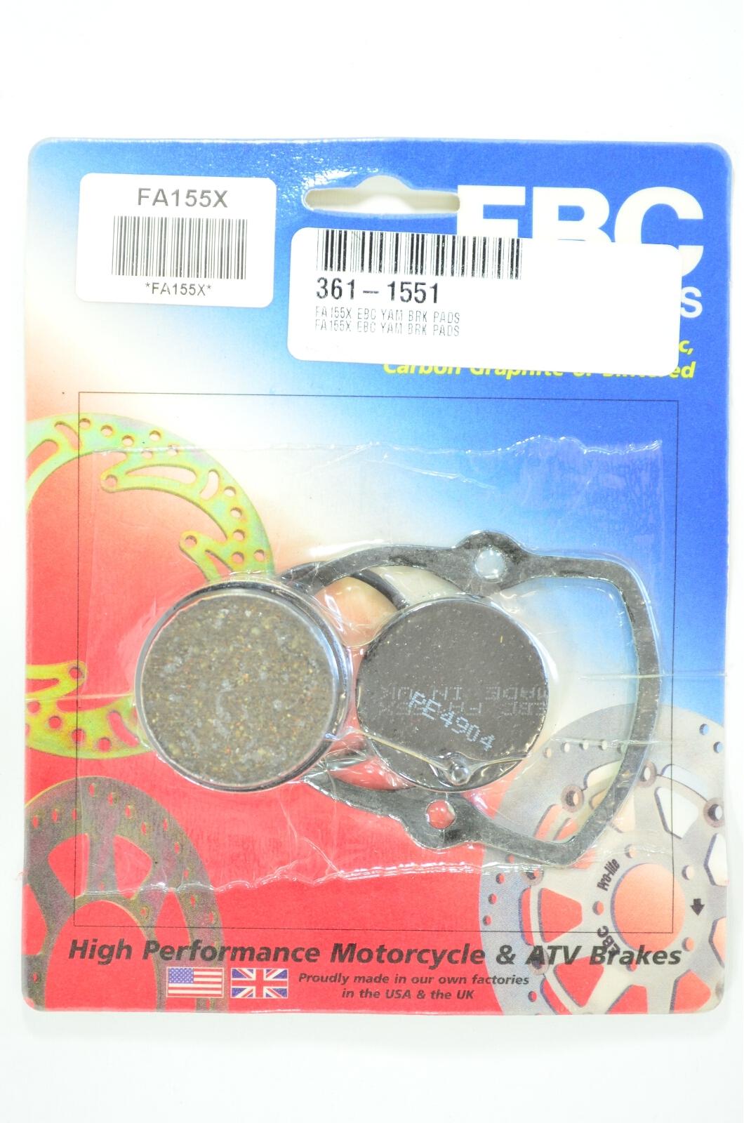 Standard Organic Brake Pads - For Rear On 88-02 Yamaha YFS200 Blaster - Click Image to Close