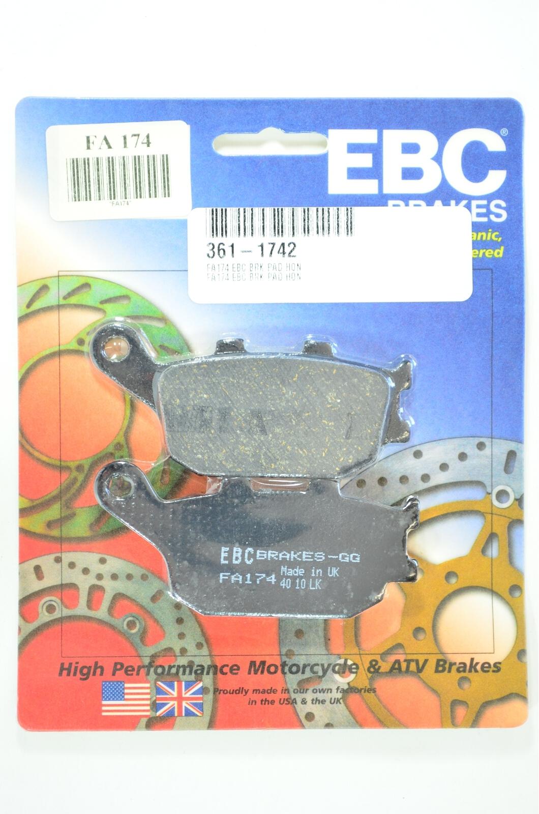 Standard Organic Rear Brake Pads - Click Image to Close