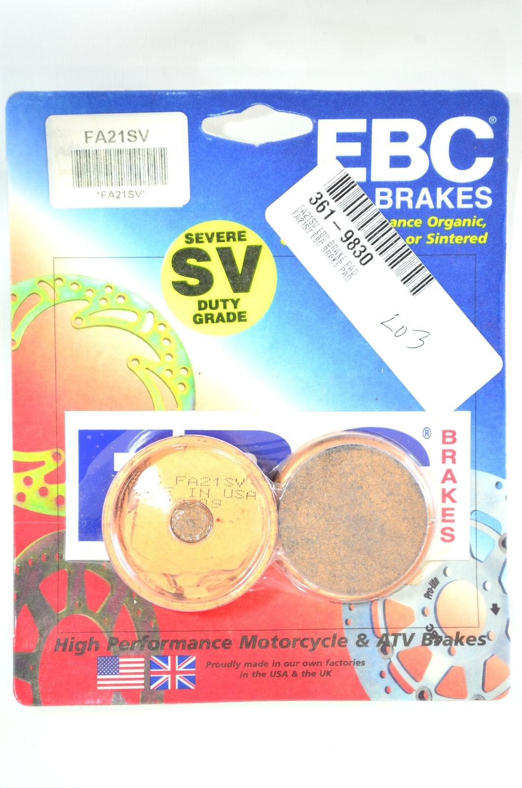 Severe Duty Brake Pads - Click Image to Close