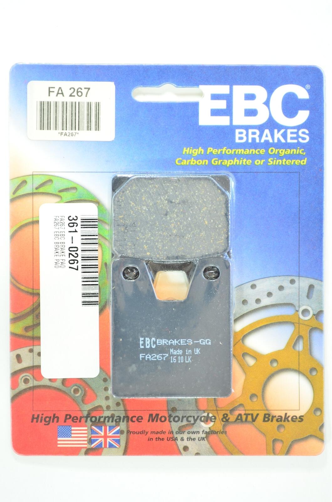 Rear Organic Brake Pads - For 98-01 Yamaha YZF R1 YZF R7 - Click Image to Close