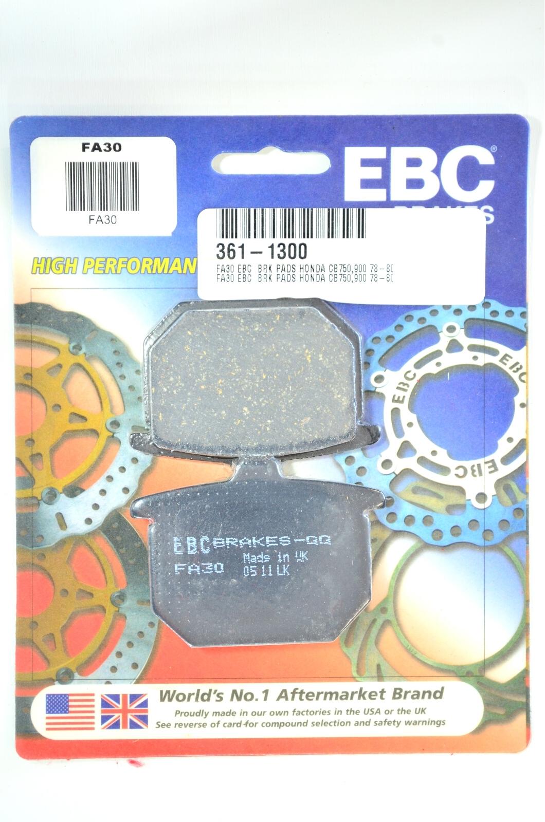 Standard Organic Brake Pads - For 79-80 Honda CB750F - Click Image to Close