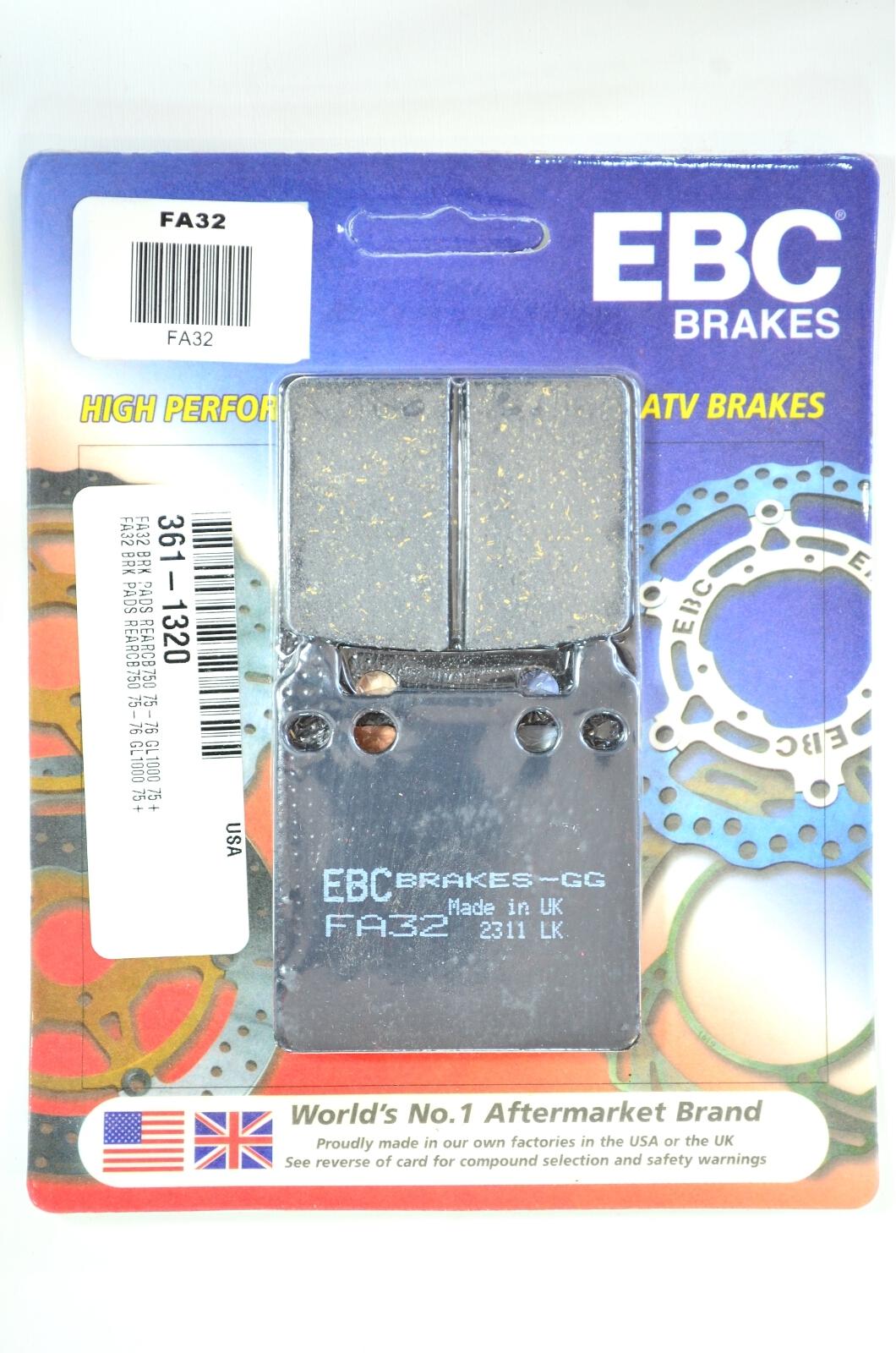 Standard Organic Brake Pads - Click Image to Close