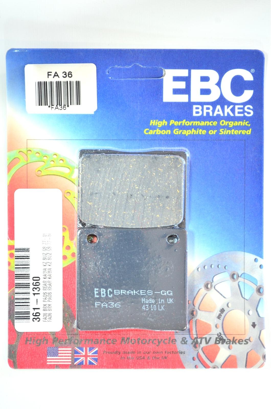 Rear Organic Brake Pads - Click Image to Close