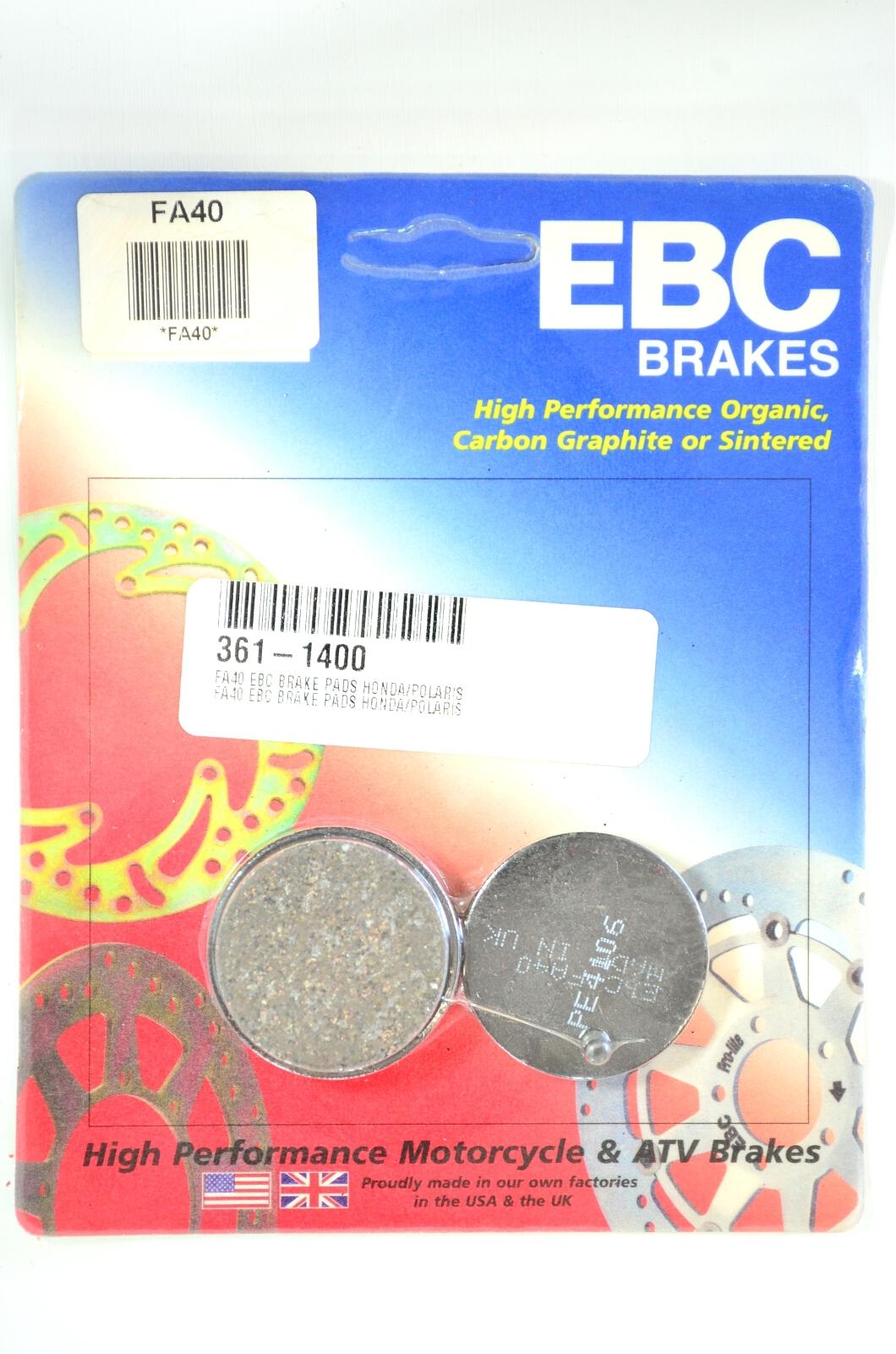 Rear Organic Brake Pads - Click Image to Close