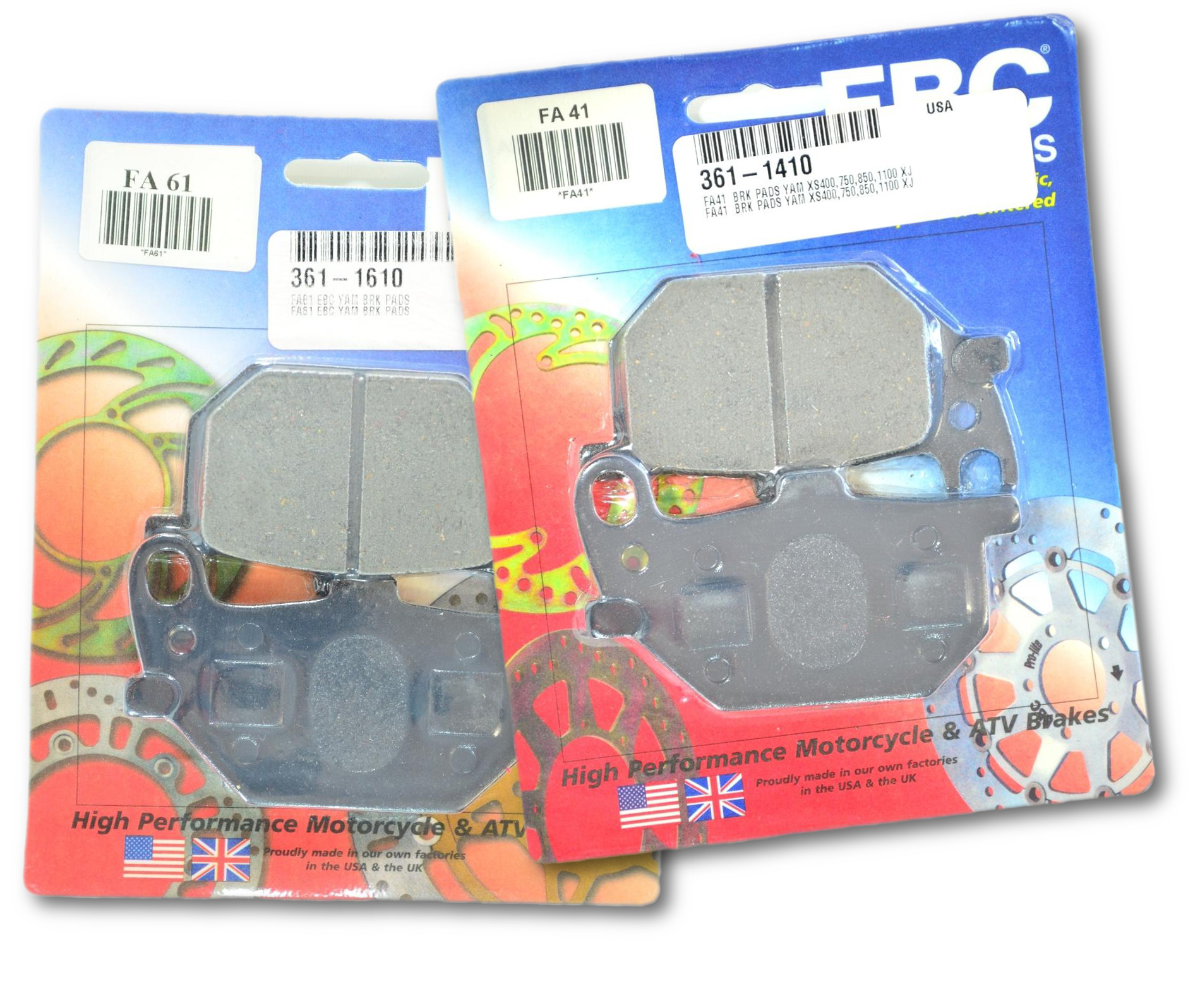 Standard Organic Brake Pads Front Kit - Click Image to Close