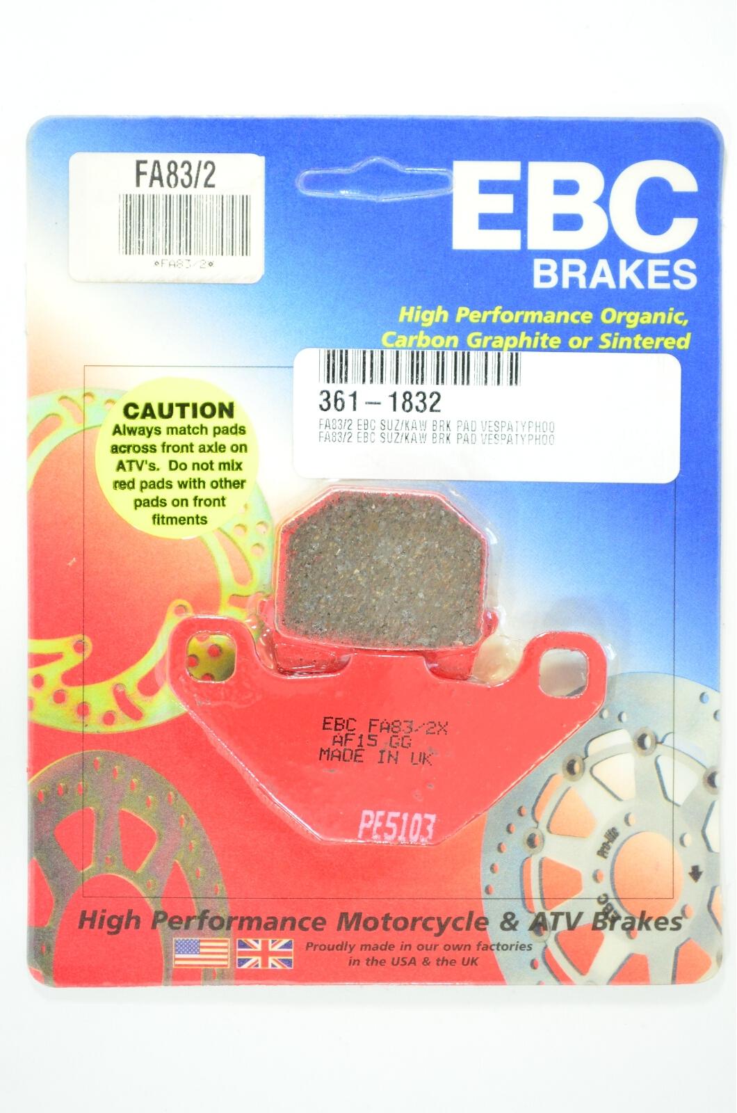 Standard Organic Brake Pads - Click Image to Close