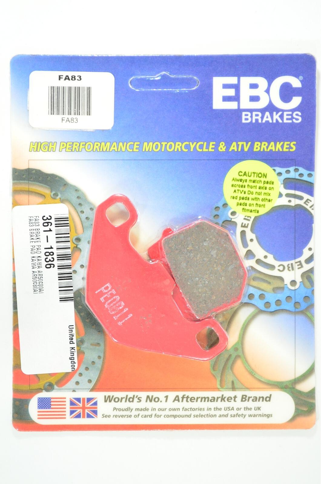 Standard Organic Brake Pads - Click Image to Close