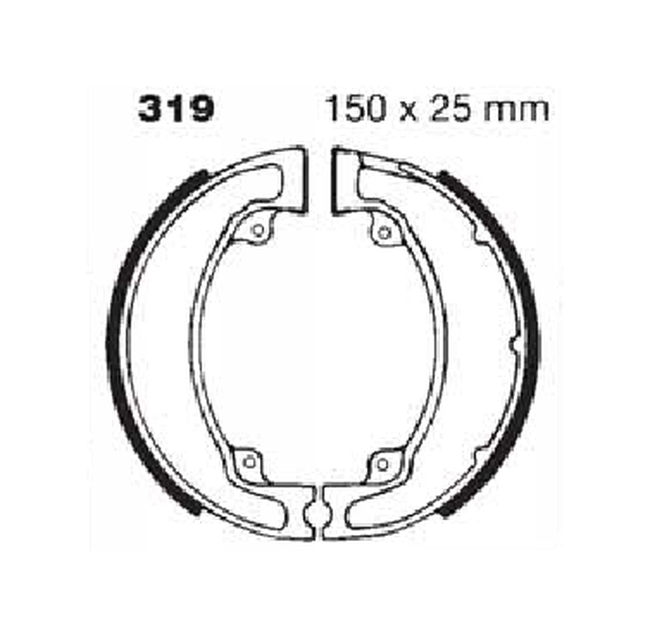 Standard Organic Brake Shoes - Click Image to Close