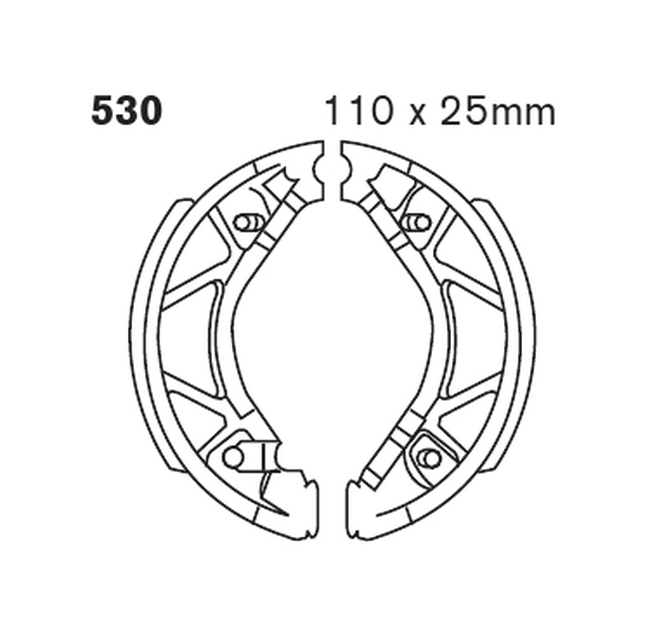 Standard Organic Brake Shoes - Click Image to Close