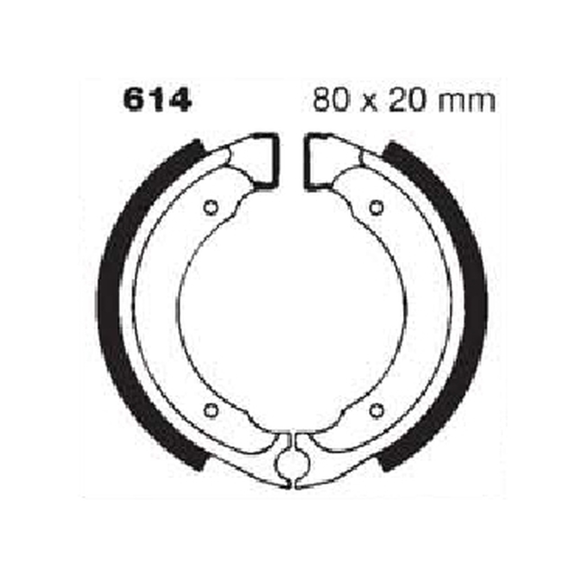 Standard Organic Brake Shoes - Click Image to Close