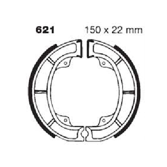 Standard Organic Brake Shoes - Click Image to Close