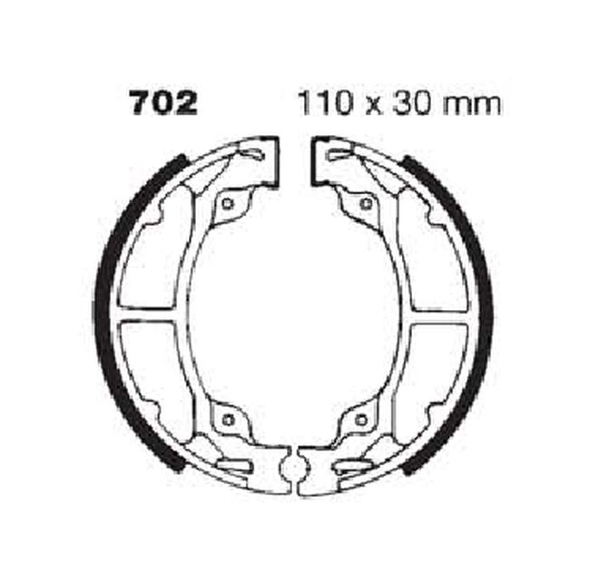 Standard Organic Brake Shoes - Click Image to Close