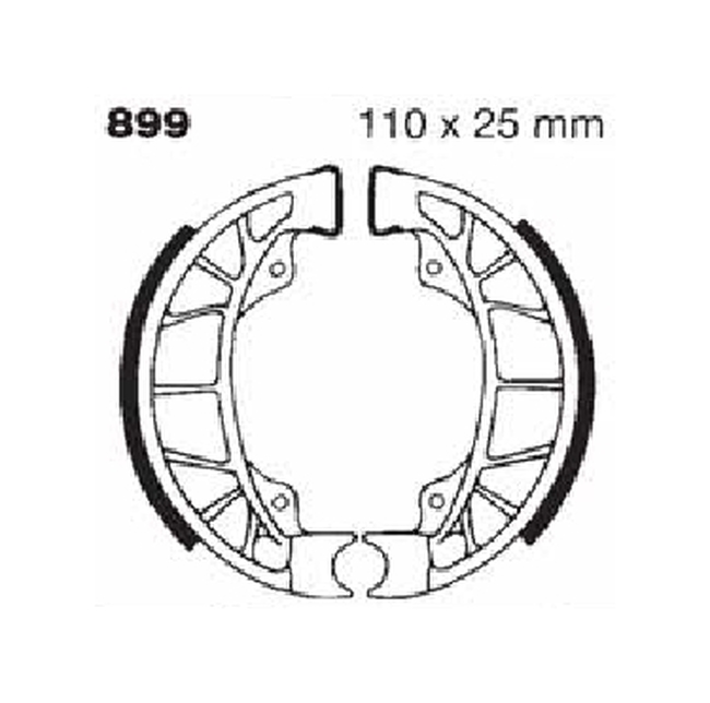 Standard Organic Brake Shoes - Click Image to Close