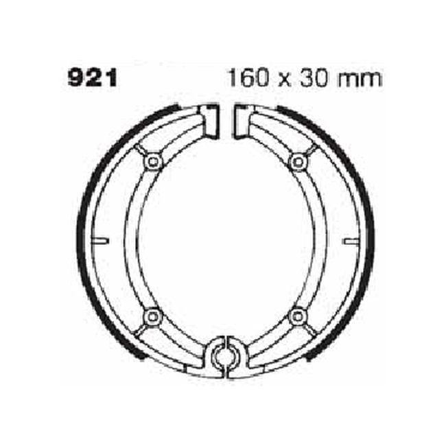 Standard Organic Brake Shoes - Click Image to Close