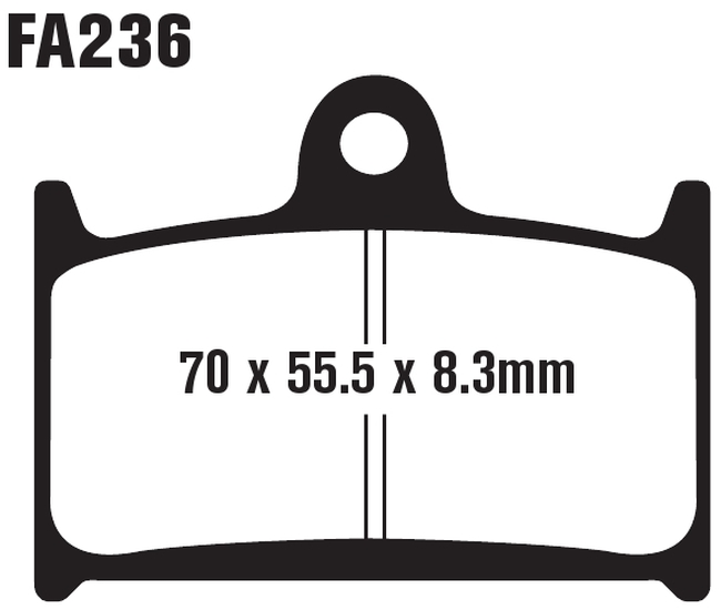 Standard Organic Brake Pads - Click Image to Close