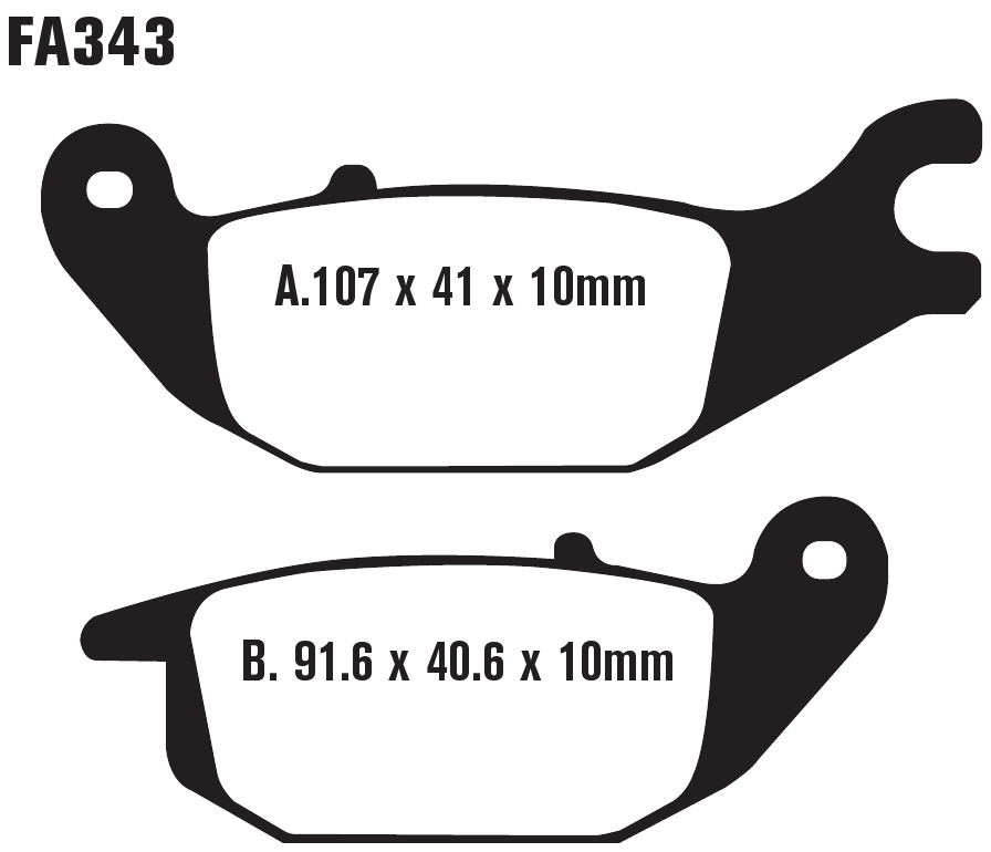 Standard Organic Brake Pads - Click Image to Close