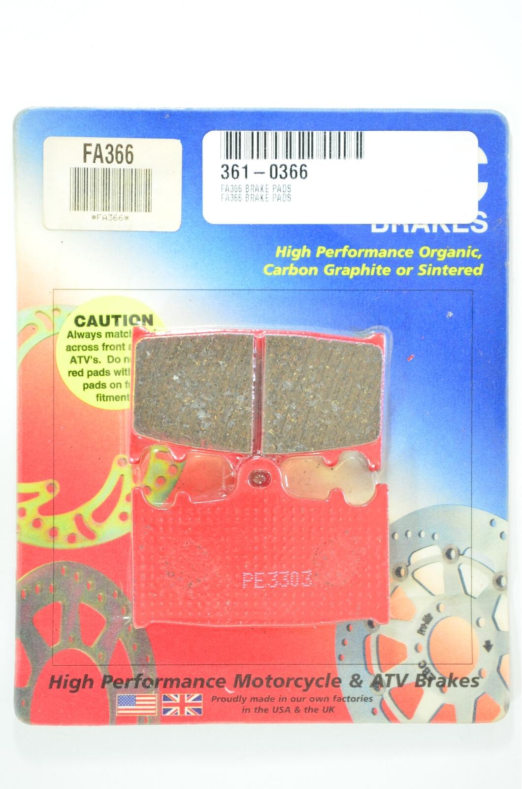 Standard Organic Brake Pads - Click Image to Close