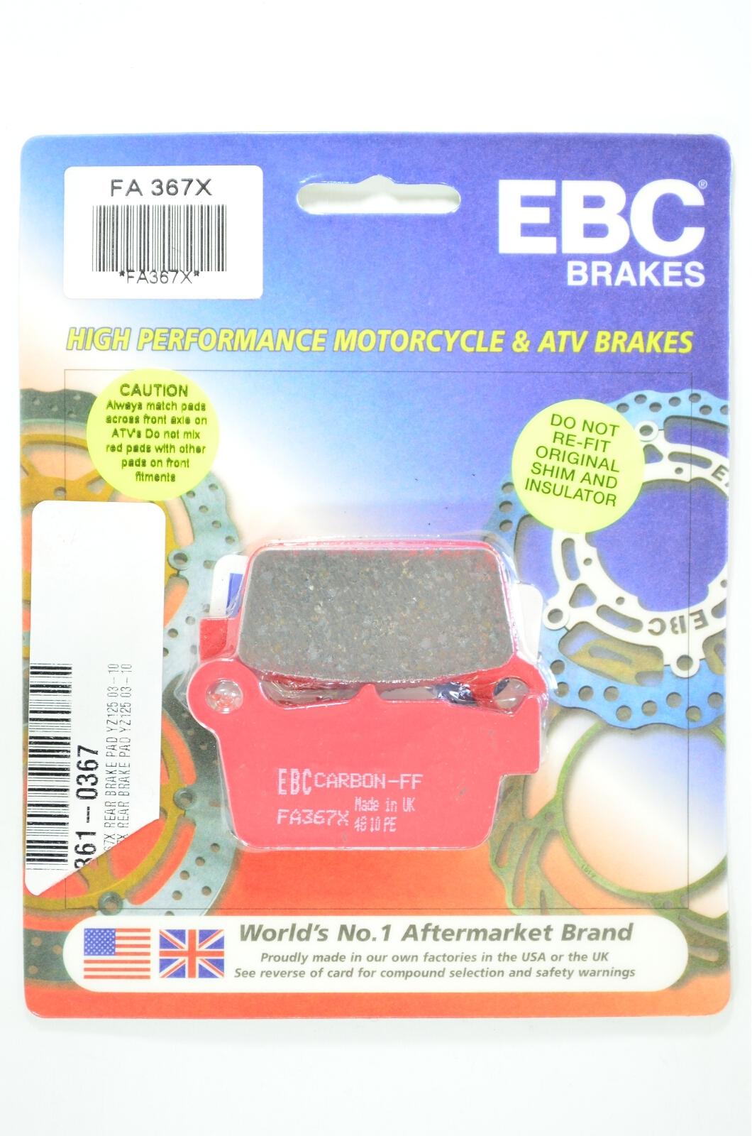 Rear Standard Organic Brake Pads - Click Image to Close