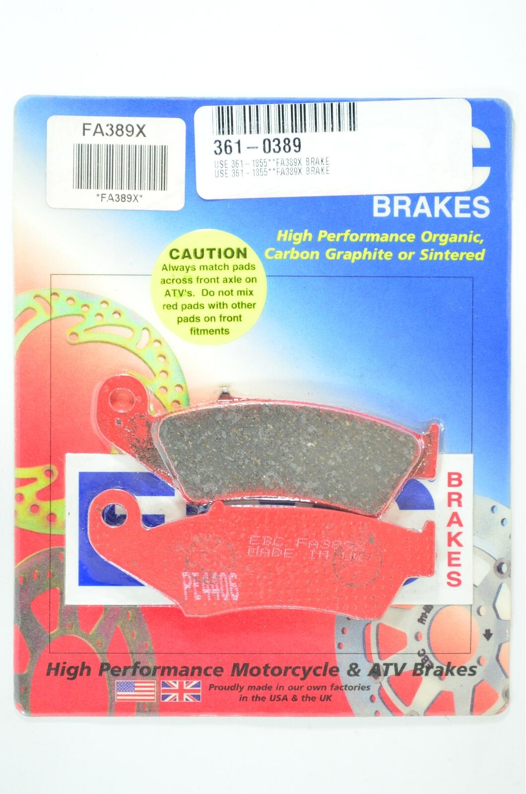 Standard Organic Brake Pads - Sup. To FA185R - Click Image to Close