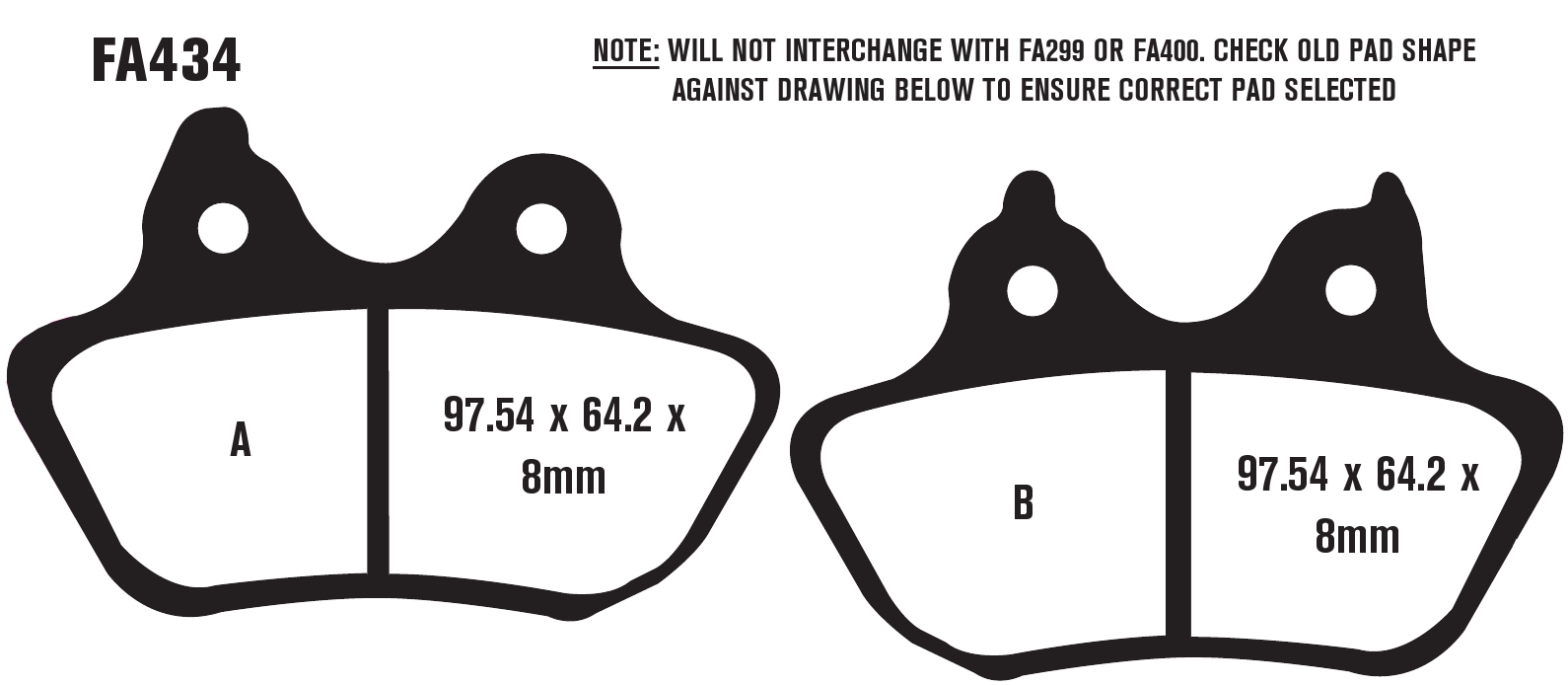 Standard Organic Brake Pads - Click Image to Close