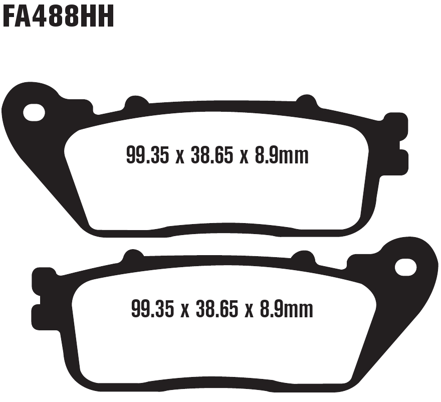 Sintered Double-H Brake Pads - Click Image to Close