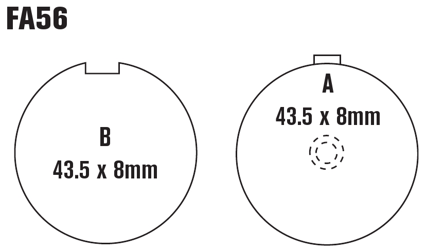 Standard Organic Brake Pads - Click Image to Close