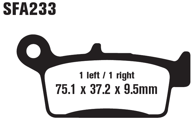 Standard Organic Brake Pads - Click Image to Close