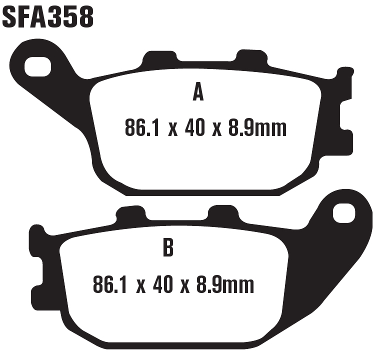 Standard Organic Brake Pads - Click Image to Close