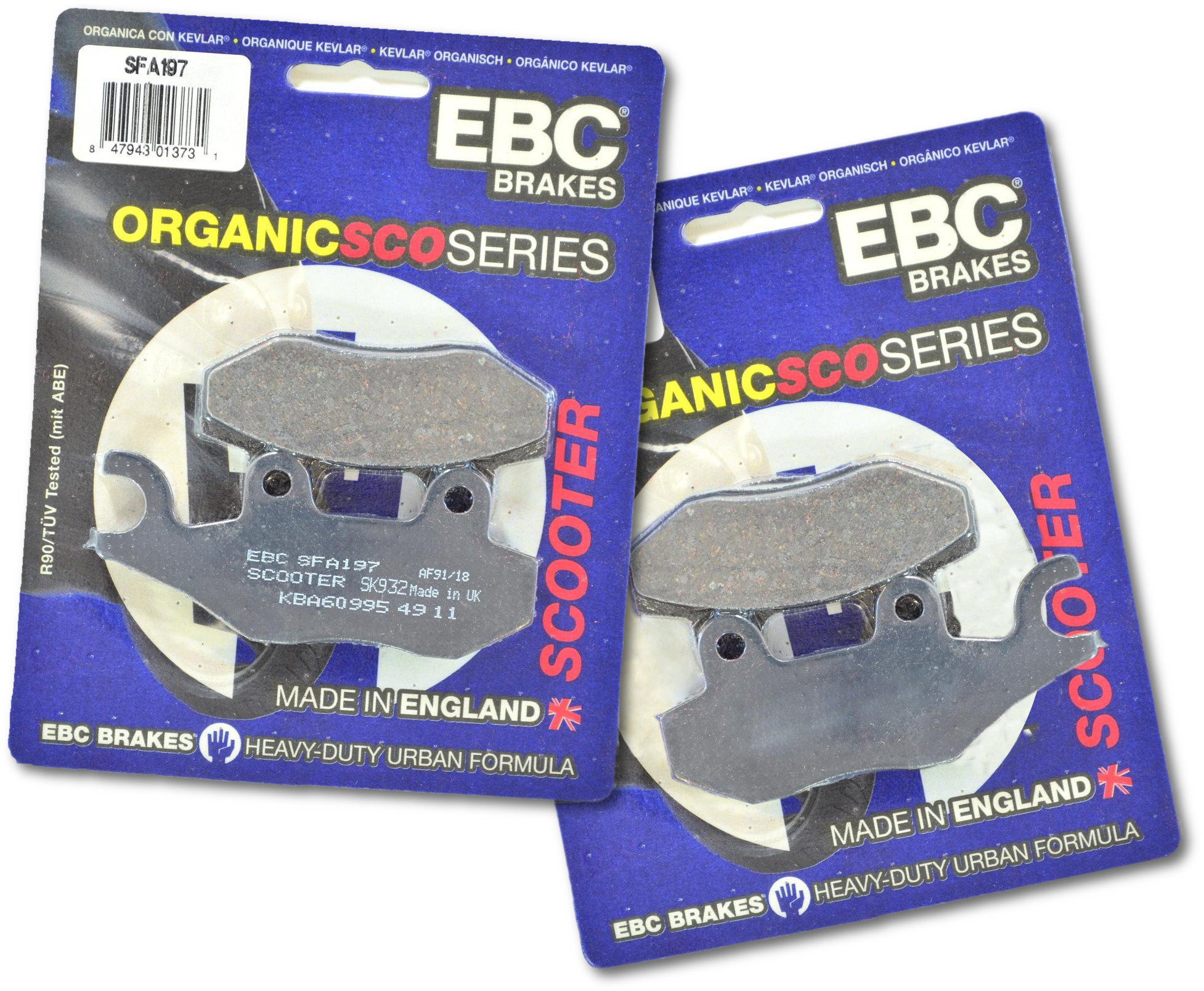 Standard Organic Brake Pads Front Kit - Click Image to Close