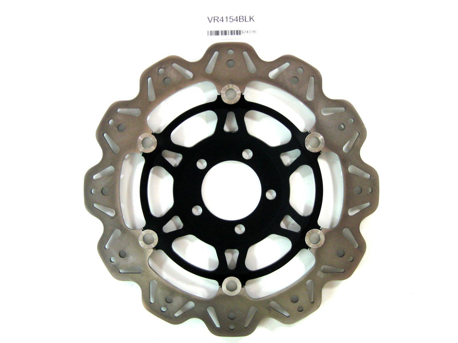 Front VEE Style Brake Rotor - Black Center - For 04-05 ZX12R & 03-06 Z1000 - Click Image to Close