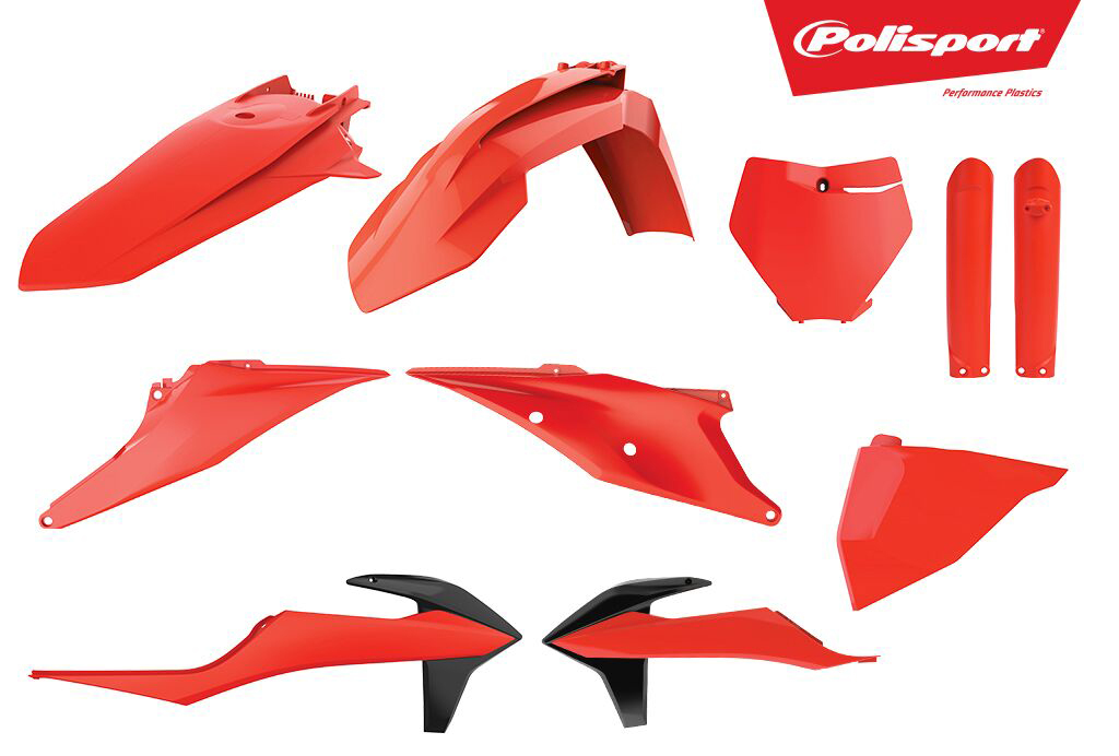 Plastic Body Kit - Flo Orange - For 19-20 KTM 125-450 - Click Image to Close