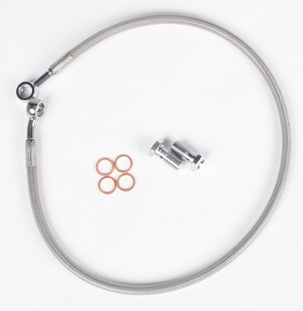 Rear Stainless Steel Brake Line Kit - For 85-86 HONDA ATC250R - Click Image to Close