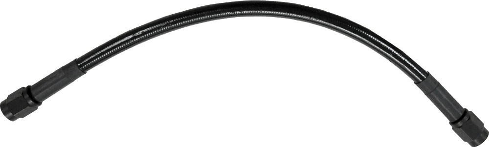 63in Universal Stainless Steel Brake Hose - Black w/Black Ends - Click Image to Close